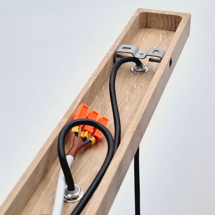 Brilagi - Hängeleuchte WOODY BASKET 3xE27/60W/230V Eiche