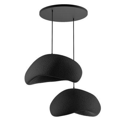 Brilagi - Kabel-Pendelleuchte WABI SABI 2xE27/40W/230V Ø 60 cm schwarz