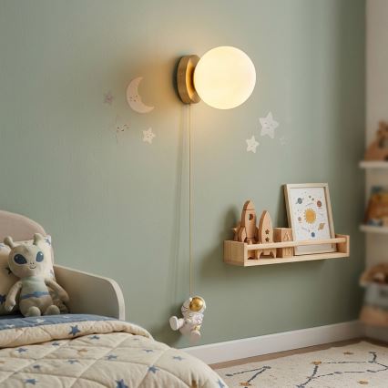 Brilagi - Kinder-Wandleuchte ASTRO 1xE14/15W/230V weiß