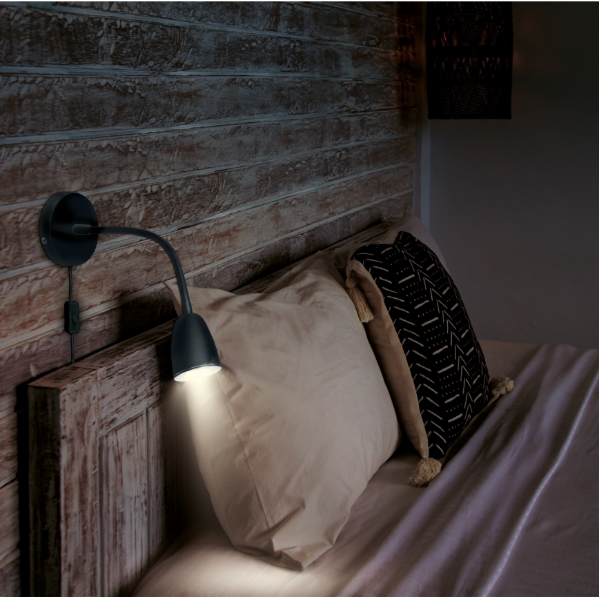 Brilagi – Kleine dimmbare LED-Wandleuchte LED/4W/230V schwarz