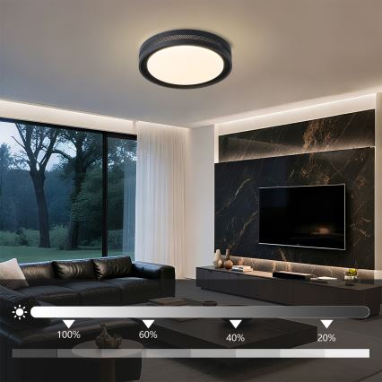 Brilagi - LED-dimmbare Deckenleuchte KREON LED/54W/230V 3000-6000K weiß Ø 38 cm + Fernbedienung