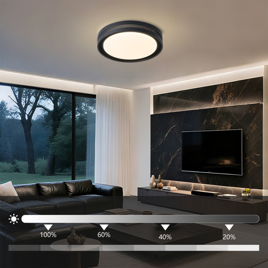 Brilagi - LED-dimmbare Deckenleuchte KREON LED/54W/230V 3000-6000K weiß Ø 38 cm + Fernbedienung