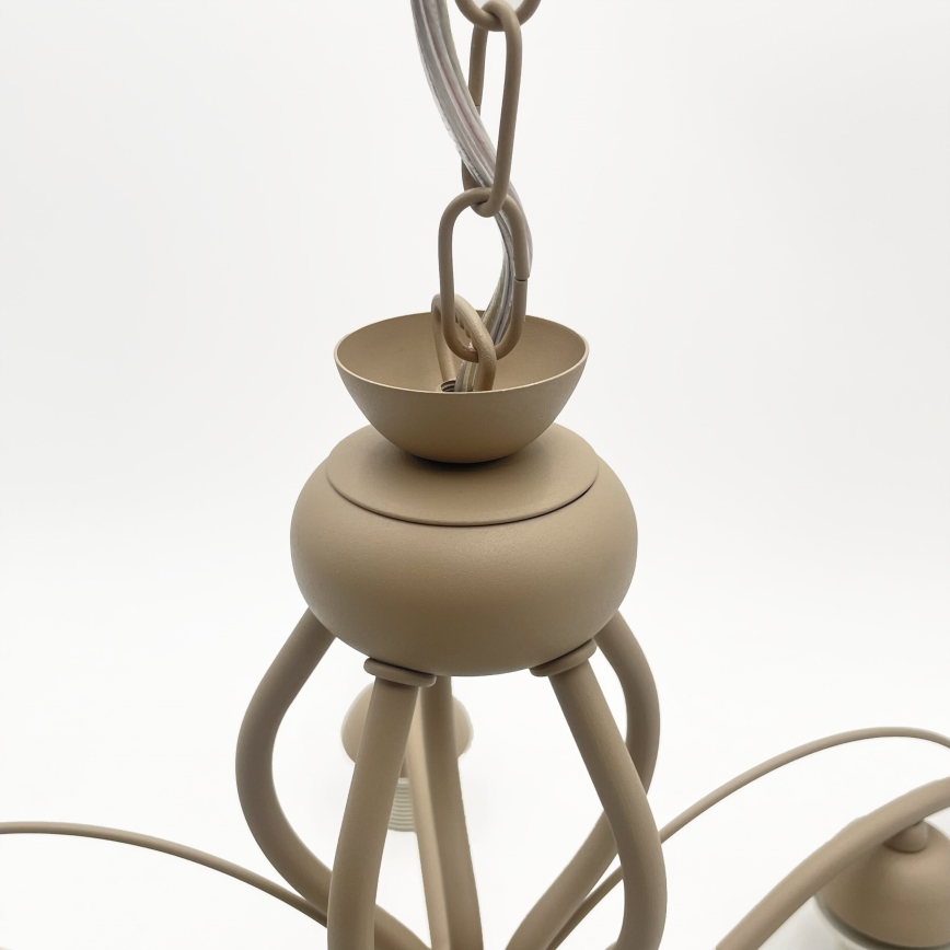 Brilagi - Kronleuchter an Kette ANTICO MODERN 5xE27/60W/230V beige