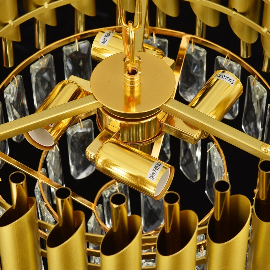 Brilagi - Kronleuchter an Kette ECLIPSE 5xE14/10W/230V Ø 38 cm, goldfarben