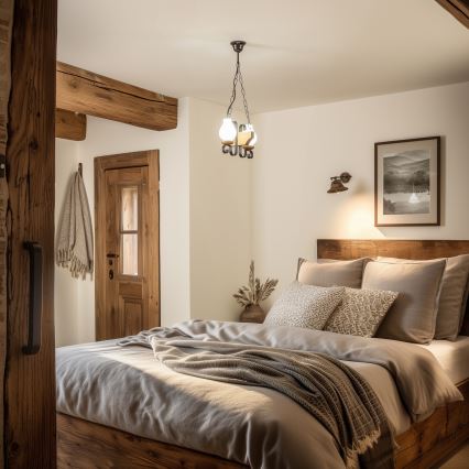 Brilagi - Kronleuchter an Kette QUEEN 2xE14/40W/230V Buche