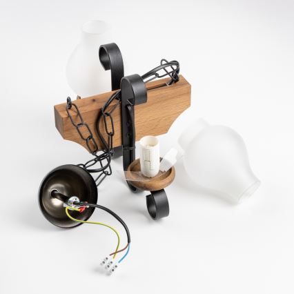 Brilagi - Kronleuchter an Kette QUEEN 2xE14/40W/230V Buche