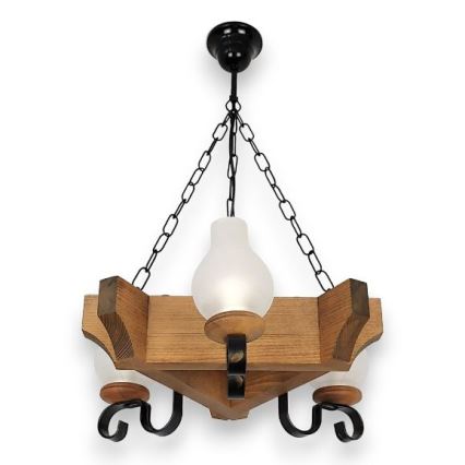 Brilagi - Kronleuchter an Kette QUEEN 3xE14/40W/230V Buche