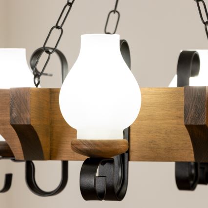 Brilagi - Kronleuchter an Kette QUEEN 4xE14/40W/230V Buche