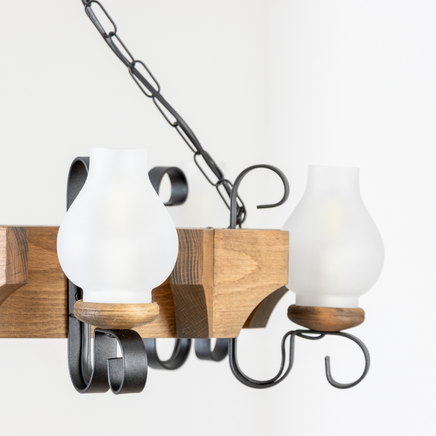 Brilagi - Kronleuchter an Kette QUEEN 6xE14/40W/230V Buche