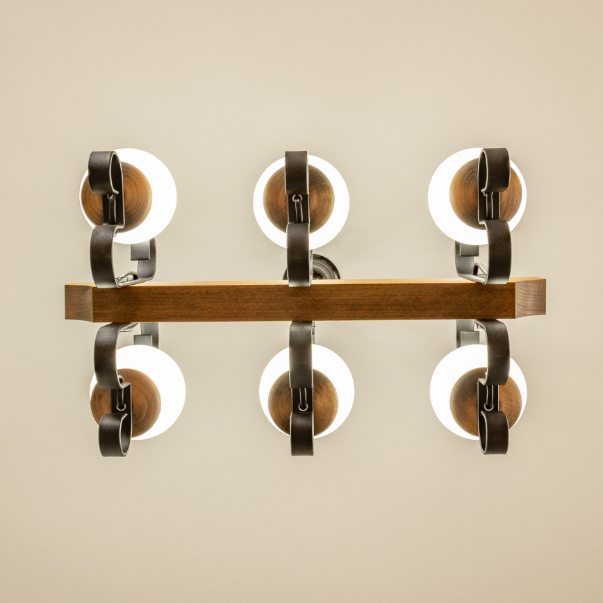 Brilagi - Kronleuchter an Kette QUEEN 6xE14/40W/230V Buche