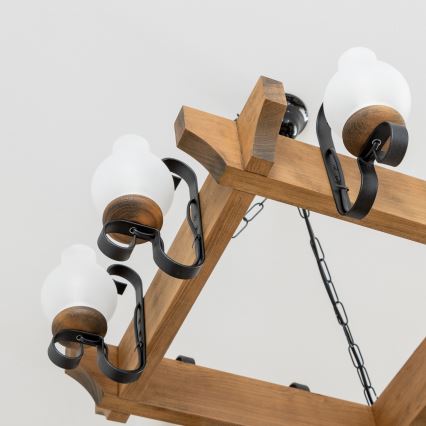 Brilagi - Kronleuchter an Kette QUEEN 8xE14/40W/230V Buche