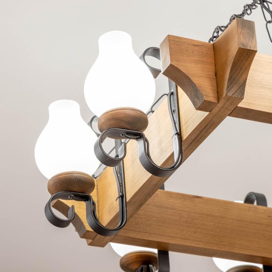 Brilagi - Kronleuchter an Kette QUEEN 8xE14/40W/230V Buche