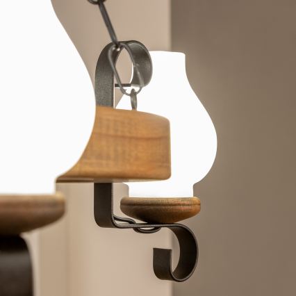 Brilagi - Kronleuchter an Kette ROATA 3xE14/40W/230V Buche