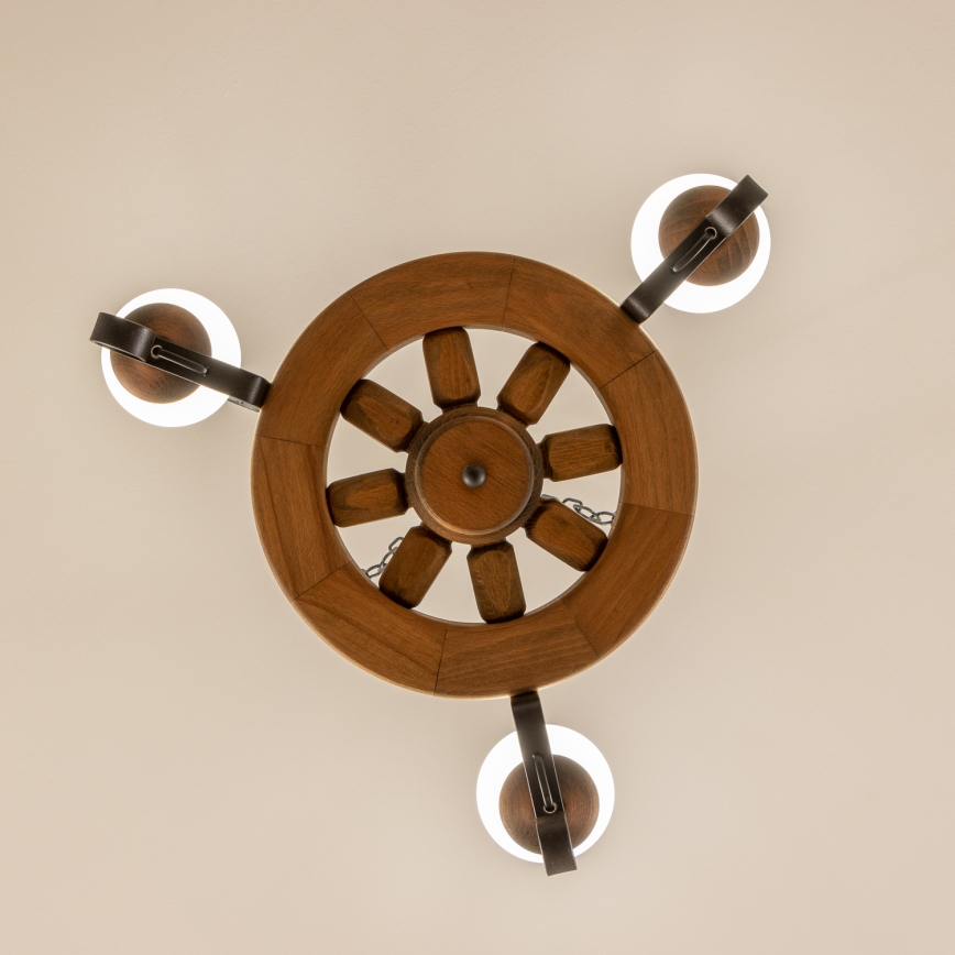 Brilagi - Kronleuchter an Kette ROATA 3xE14/40W/230V Buche