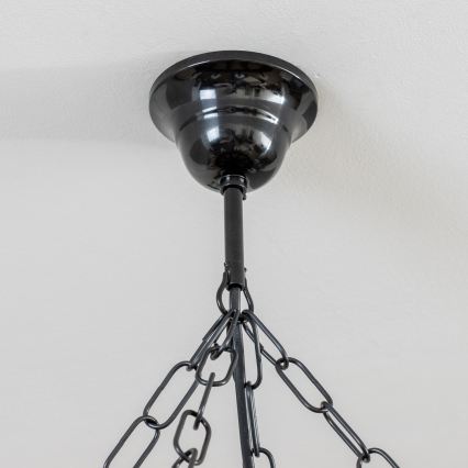 Brilagi - Kronleuchter an Kette ROATA 8xE14/40W/230V Ø 70 cm Buche/Nussbaum