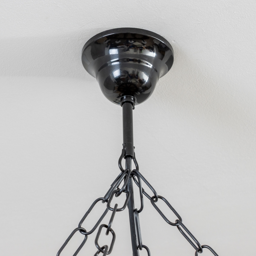 Brilagi - Kronleuchter an Kette ROATA 8xE14/40W/230V Ø 70 cm Buche/Nussbaum