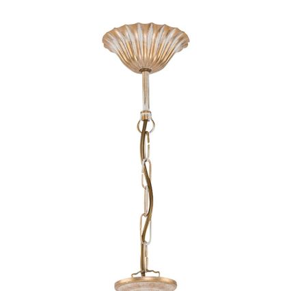BRILAGI - Kronleuchter an Kette SONIA 3xE27/15W/230V Ø 64 cm cremefarben/Patina
