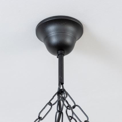 Brilagi - Kronleuchter an Kette TIMONA 8xE14/40W/230V Ø 70 cm Buche/Nussbaum