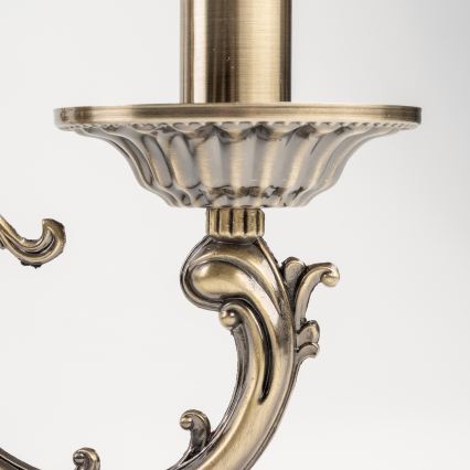 BRILAGI - Kronleuchter mit Kette CLASSIC 3xE14/10W/230V Messing