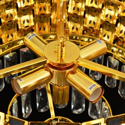 Brilagi - Kronleuchter mit Kette CRISTAL 5xE14/40W/230V Ø 38 cm