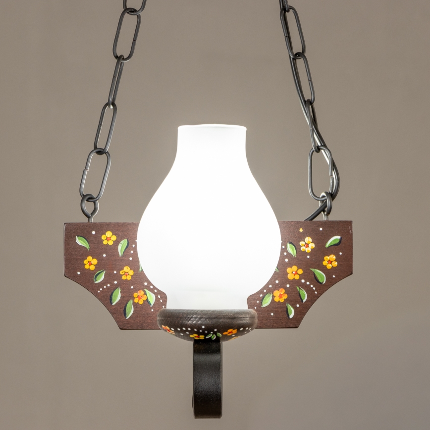 Brilagi - Kronleuchter mit Kette QUEEN 2xE14/40W/230V Buche/Wenge