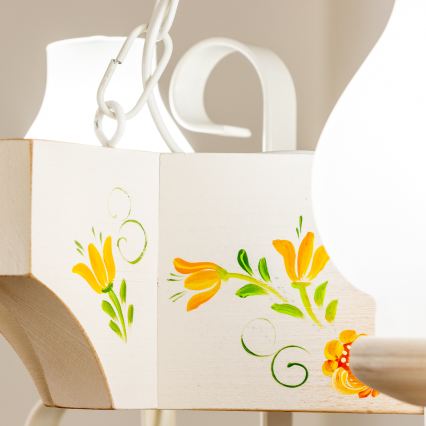 Brilagi - Kronleuchter QUEEN an Kette 3xE14/40W/230V Buche/Creme