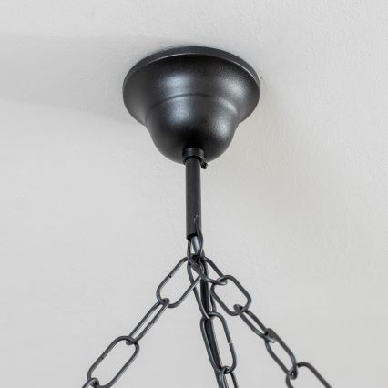 Brilagi - Kronleuchter ROATA mit Kette, 6xE14/40W/230V, Ø 70 cm, Buche