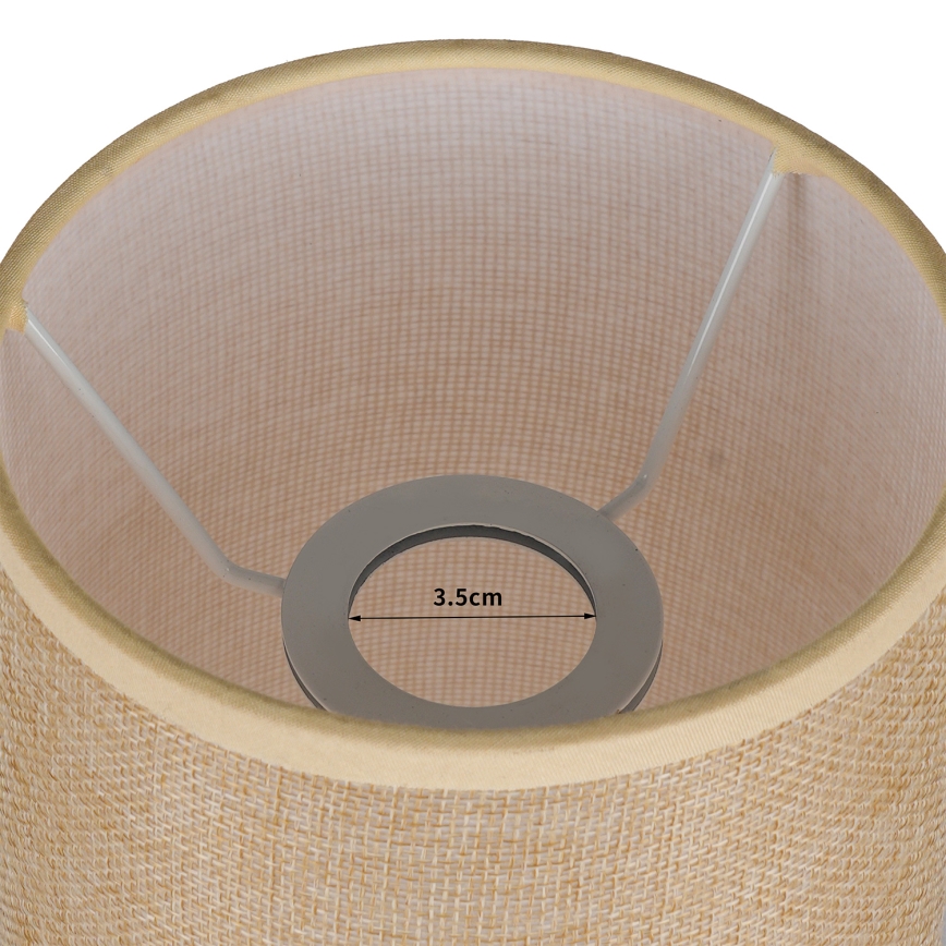Brilagi - Lampenschirm für Tischlampe TABLON E27 Ø 14 cm beige