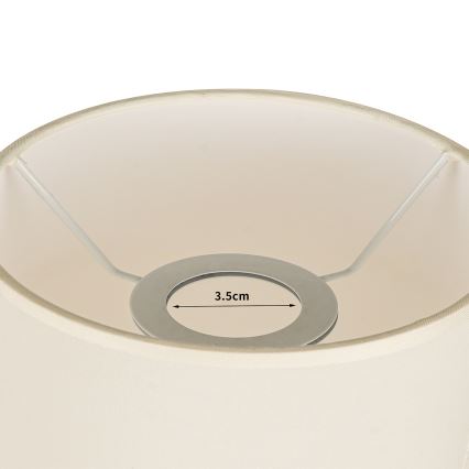 Brilagi - Lampenschirm für Tischlampe TABLON E27, Ø 14 cm, cremefarben