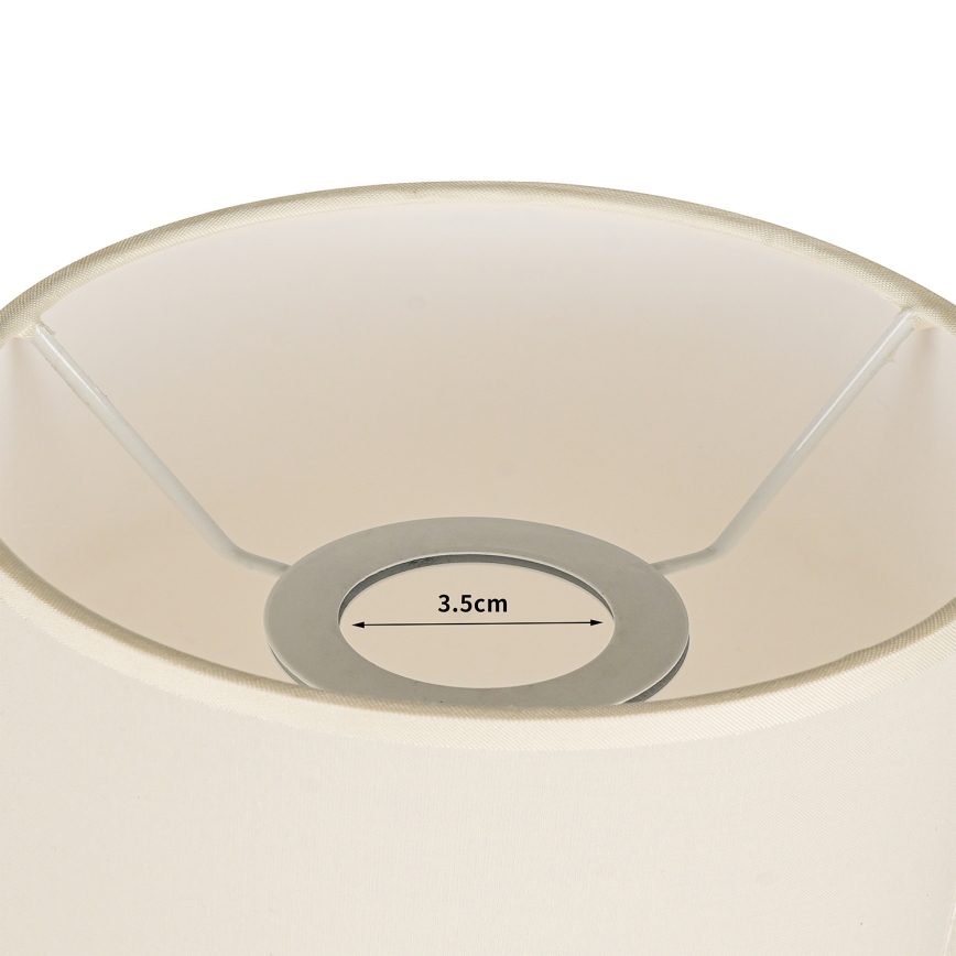 Brilagi - Lampenschirm für Tischlampe TABLON E27, Ø 14 cm, cremefarben