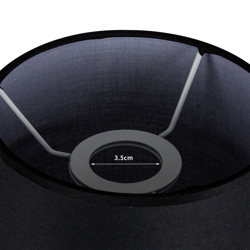 Brilagi - Lampenschirm für Tischlampe TABLON E27 Ø 14 cm schwarz