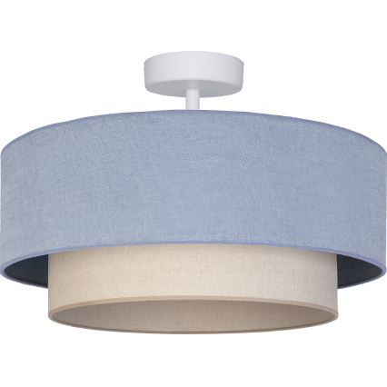 Brilagi - LED-Anbau-Deckenleuchte BOHO ECO 1xE27/10W/230V Ø 40 cm blau/creme