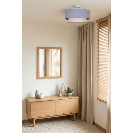 Brilagi - LED-Anbau-Deckenleuchte BOHO ECO 1xE27/10W/230V Ø 40 cm blau/creme