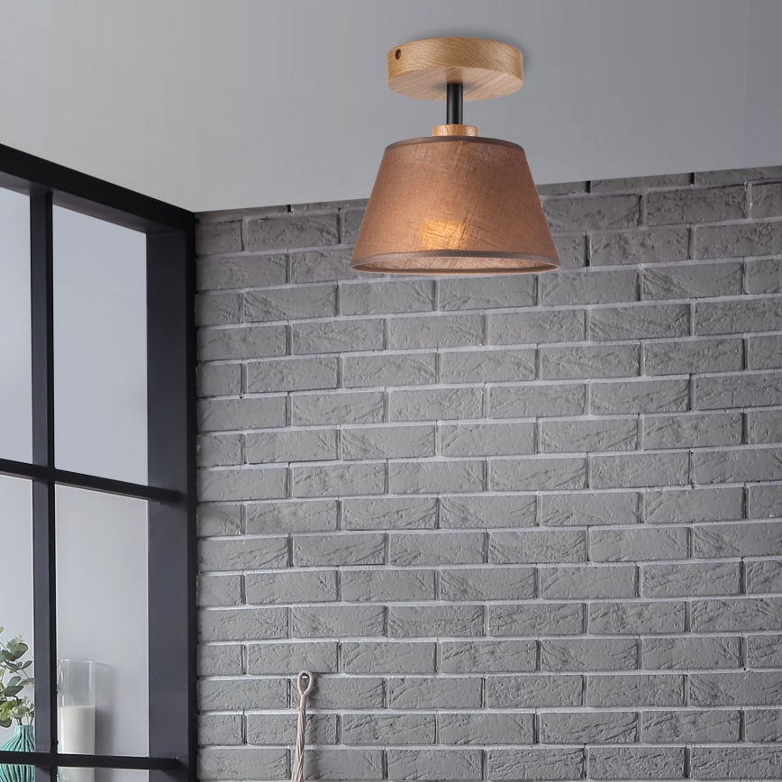 Brilagi - LED  Anbauleuchte ANTHONY 1xE14/60W/230V Eiche/braun