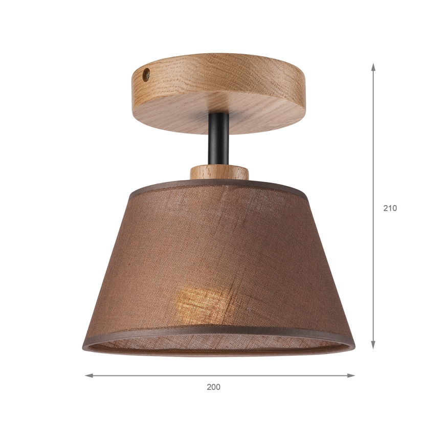 Brilagi - LED  Anbauleuchte ANTHONY 1xE14/60W/230V Eiche/braun