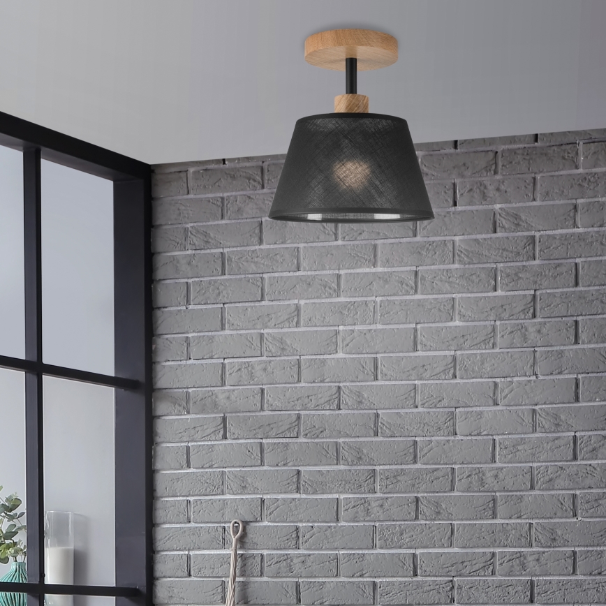 Brilagi - LED  Anbauleuchte ANTHONY 1xE14/60W/230V Eiche/schwarz