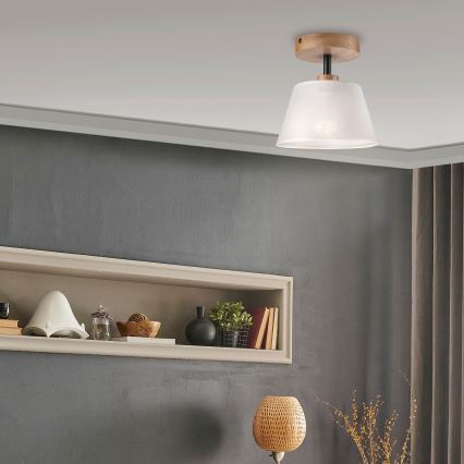 Brilagi - LED  Anbauleuchte ANTHONY 1xE14/60W/230V Eiche/weiß