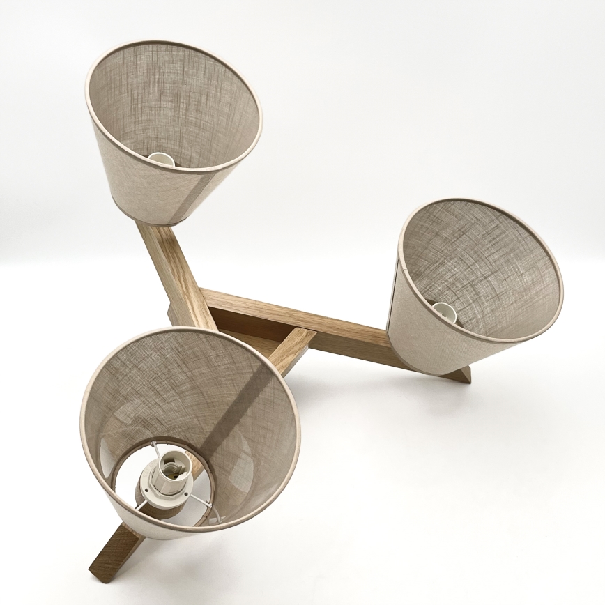 Brilagi - LED  Anbauleuchte ANTHONY 3xE14/40W/230V Eiche/beige