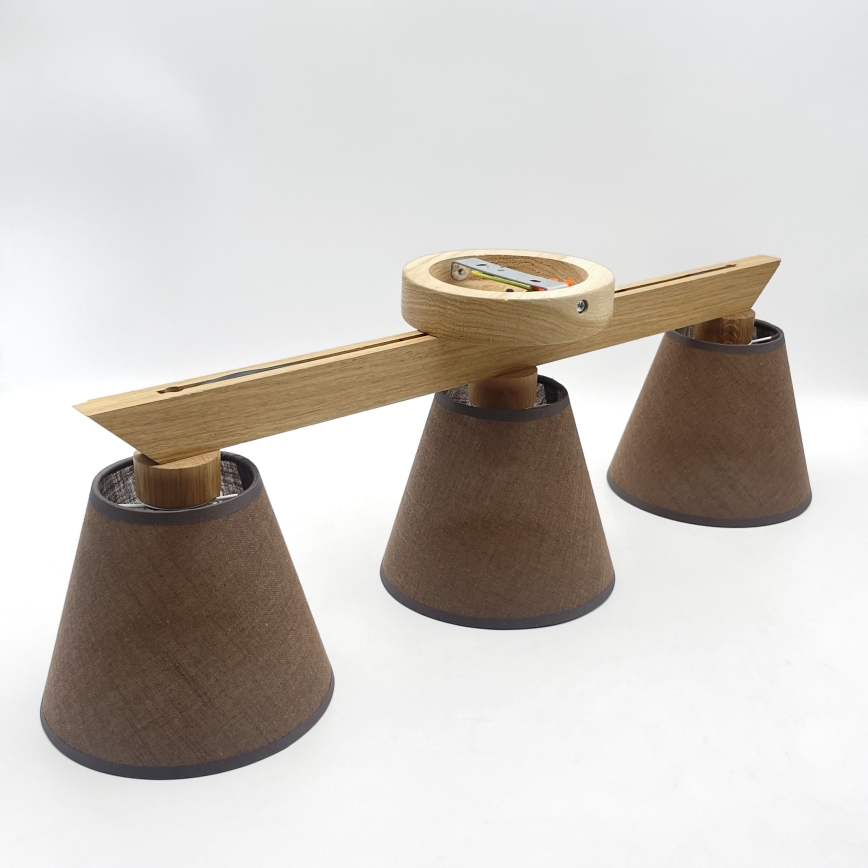 Brilagi - LED  Anbauleuchte ANTHONY 3xE14/40W/230V Eiche/braun