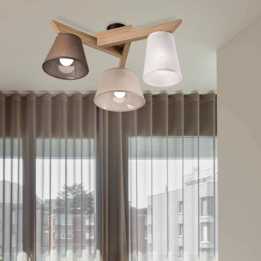 Brilagi - LED  Anbauleuchte ANTHONY 3xE14/40W/230V Eiche