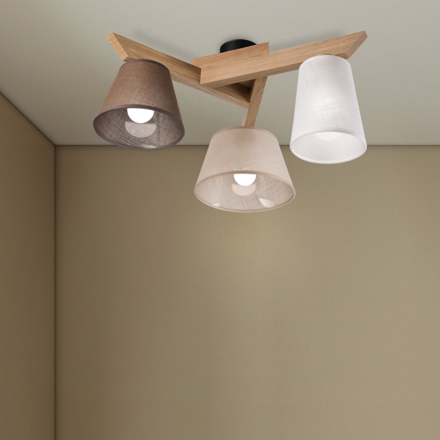 Brilagi - LED  Anbauleuchte ANTHONY 3xE14/40W/230V Eiche