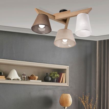 Brilagi - LED  Anbauleuchte ANTHONY 3xE14/40W/230V Eiche