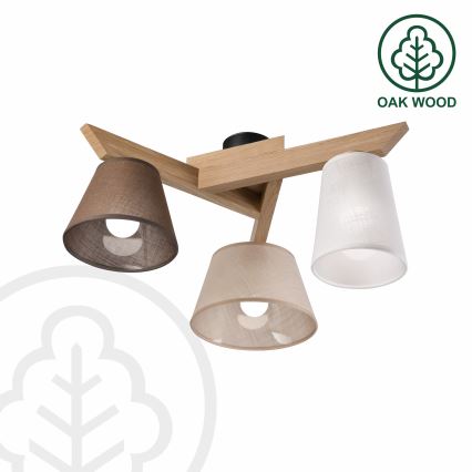 Brilagi - LED  Anbauleuchte ANTHONY 3xE14/40W/230V Eiche