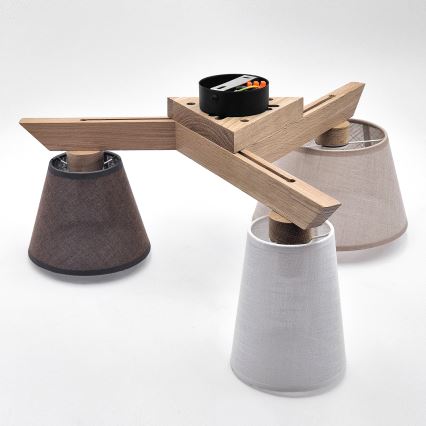 Brilagi - LED  Anbauleuchte ANTHONY 3xE14/40W/230V Eiche