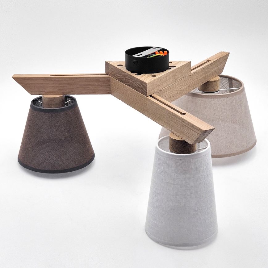 Brilagi - LED  Anbauleuchte ANTHONY 3xE14/40W/230V Eiche