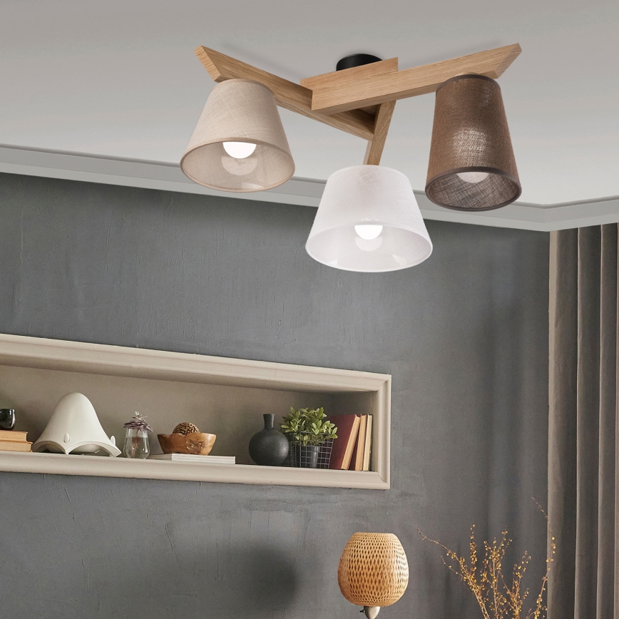 Brilagi - LED  Anbauleuchte ANTHONY 3xE14/40W/230V Eiche