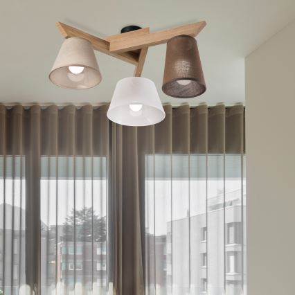 Brilagi - LED  Anbauleuchte ANTHONY 3xE14/40W/230V Eiche