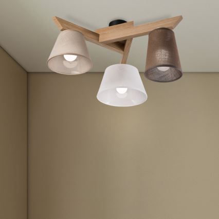 Brilagi - LED  Anbauleuchte ANTHONY 3xE14/40W/230V Eiche