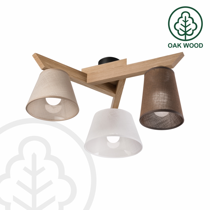 Brilagi - LED  Anbauleuchte ANTHONY 3xE14/40W/230V Eiche