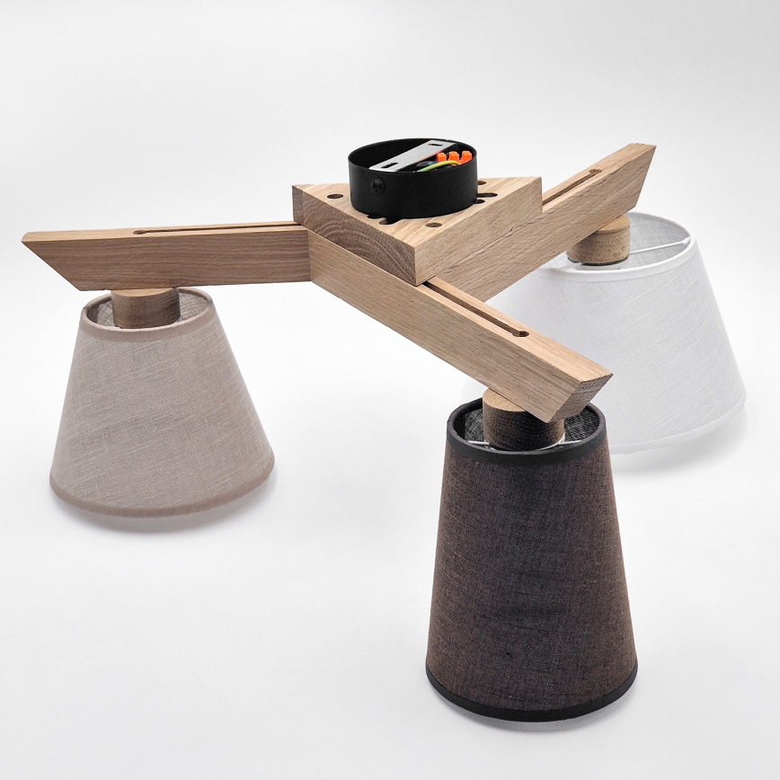 Brilagi - LED  Anbauleuchte ANTHONY 3xE14/40W/230V Eiche